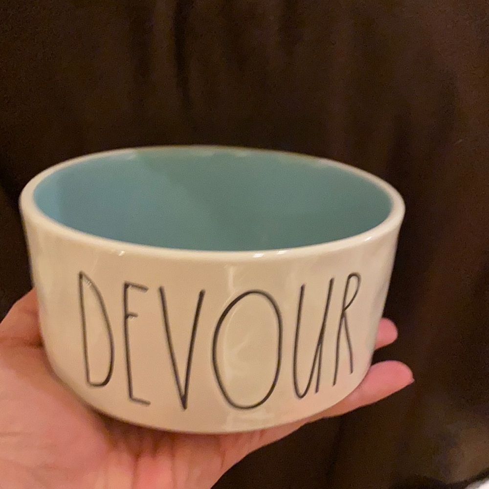 Rae Dunn devour doggie bowl